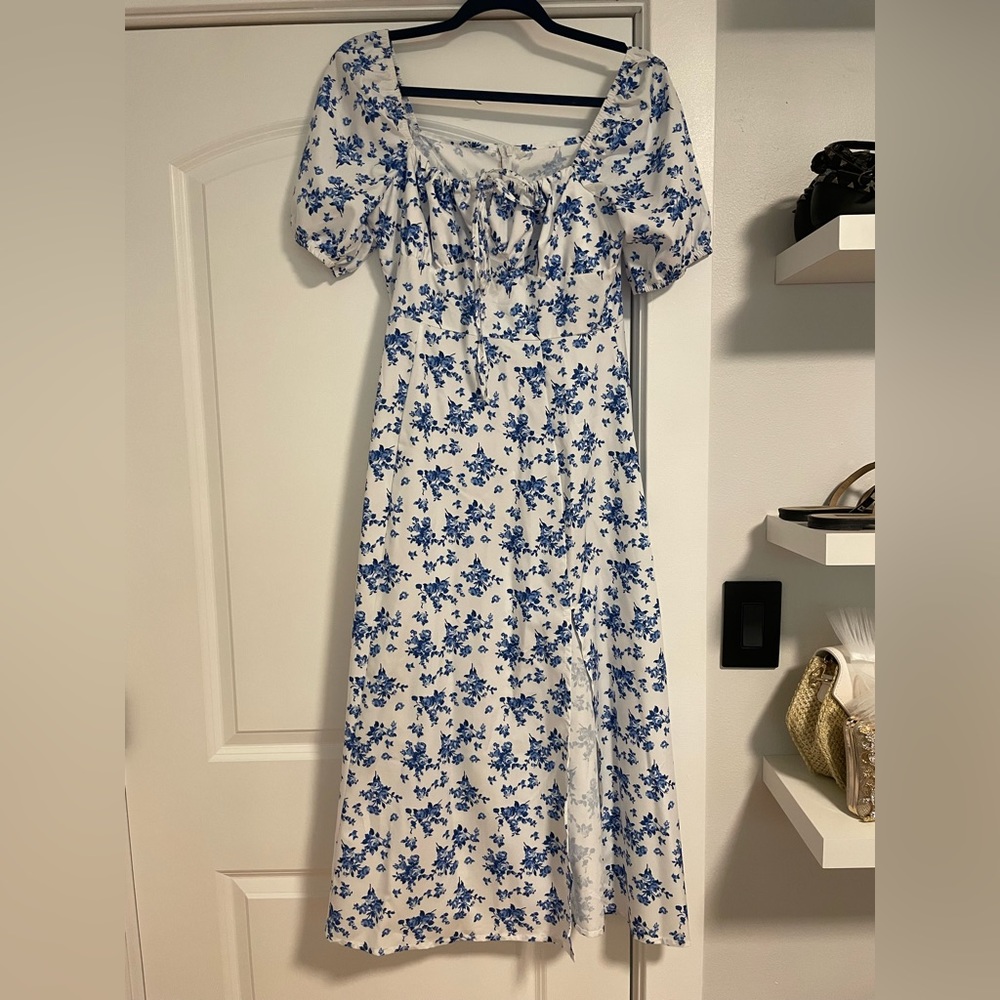 Floral Peasant Dress